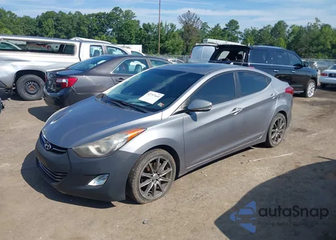 2012 Hyundai Elantra Limited (Ulsan Plant) from USA, damaged, VIN KMHDH4AE6CU224846